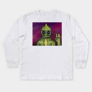 Sleestak Land of the Lost Kids Long Sleeve T-Shirt